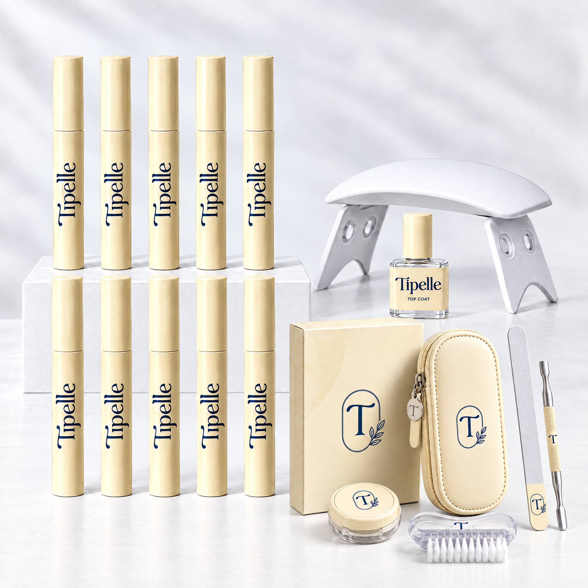 Ten Nail Pens, Long-Lasting Kit and Nail Care Kit; Reset sold separately