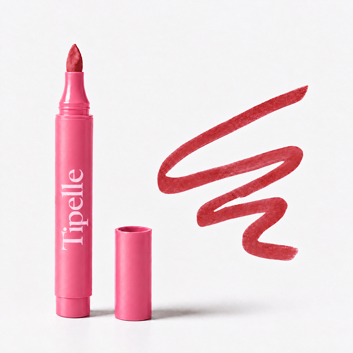 Tipelle ripe lip pen rose and blush pink original upright composition