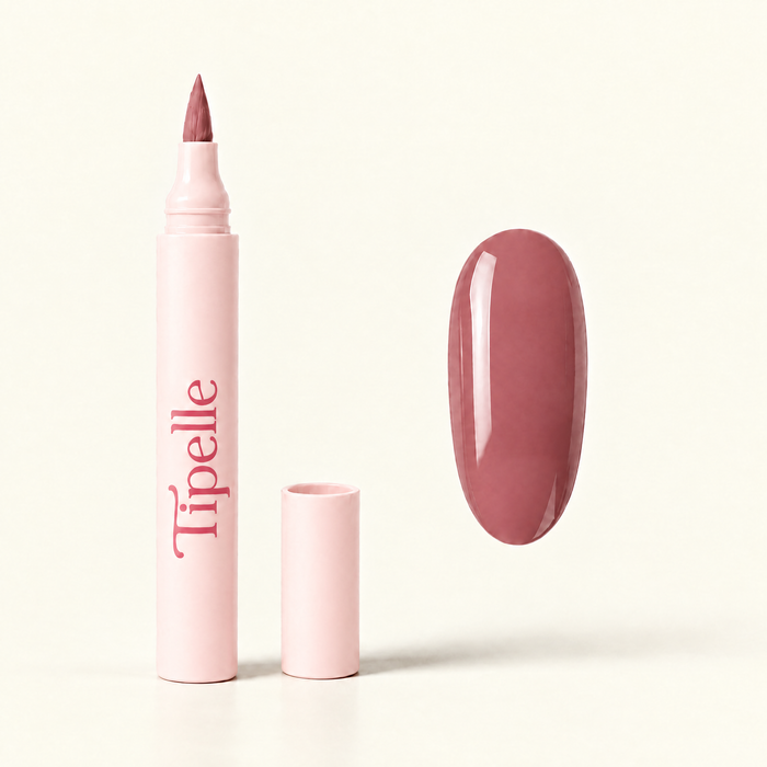 Tipelle tipelle vintage nail pen — Coral matched background