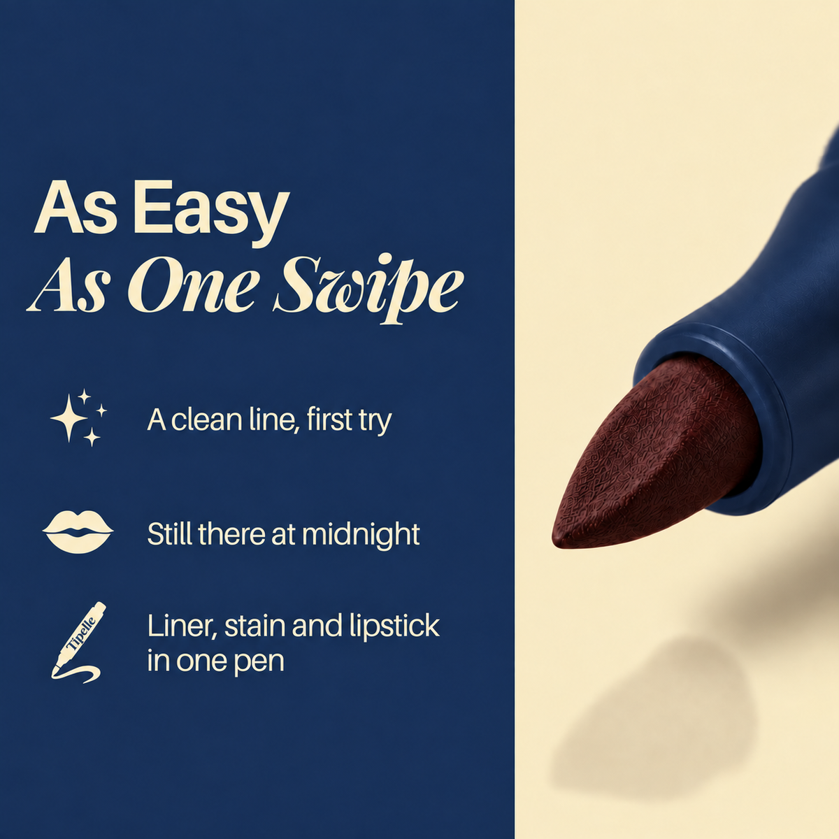 Tipelle navy and buttercream product image