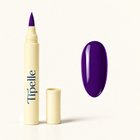 Tipelle violet Nail Pen matched warm ivory background