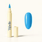 Tipelle azure Nail Pen matched warm ivory background