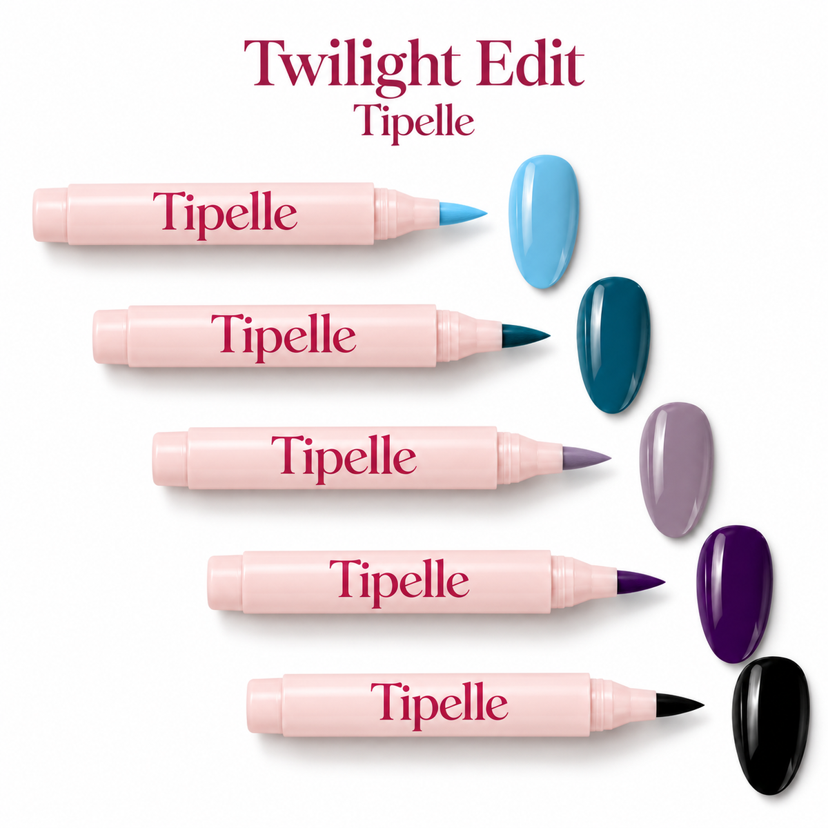 Tipelle 5x Nail Pen Twilight Edit Kit product photograph