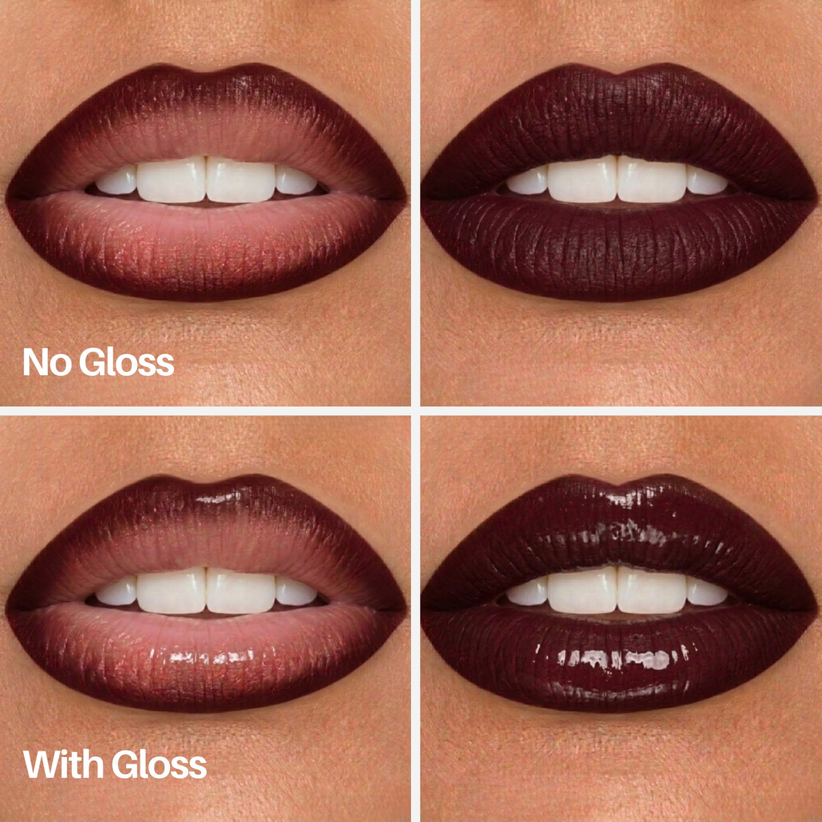 Tipelle Deep lip finishes comparison