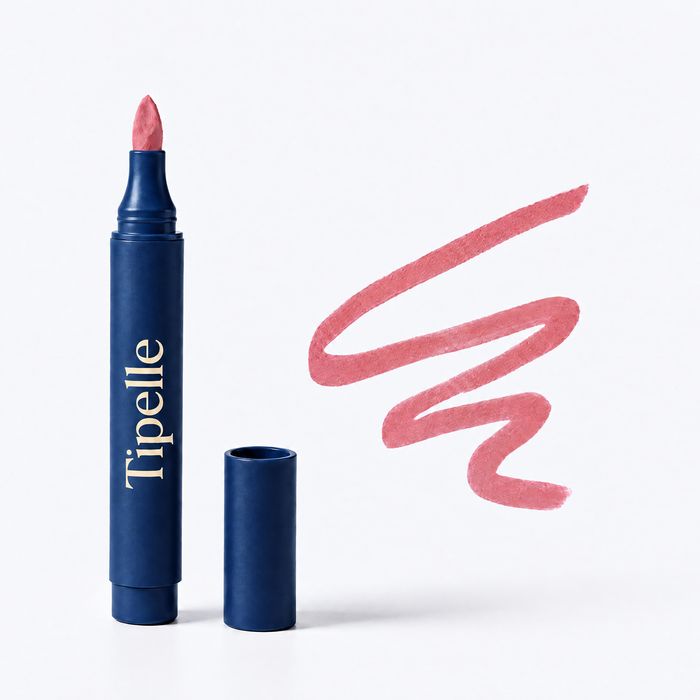 Tipelle Bubble Lip Pen and pink shade swatch